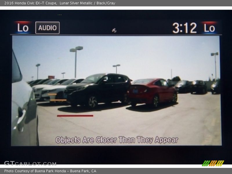 Lunar Silver Metallic / Black/Gray 2016 Honda Civic EX-T Coupe