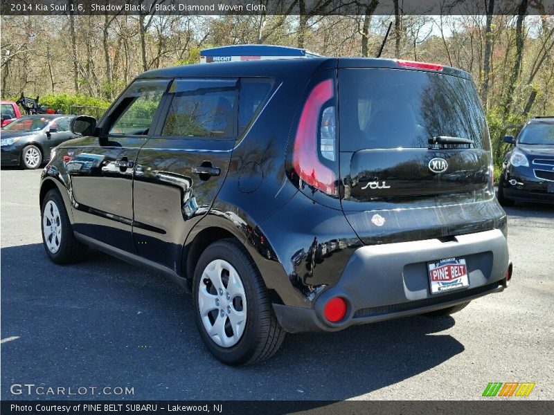 Shadow Black / Black Diamond Woven Cloth 2014 Kia Soul 1.6