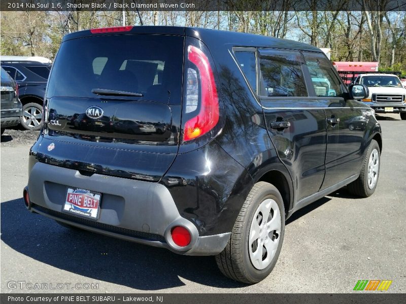 Shadow Black / Black Diamond Woven Cloth 2014 Kia Soul 1.6