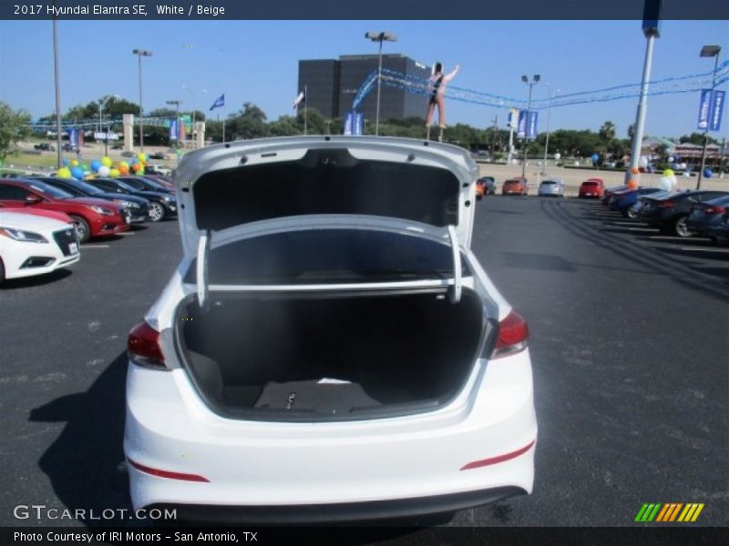 White / Beige 2017 Hyundai Elantra SE