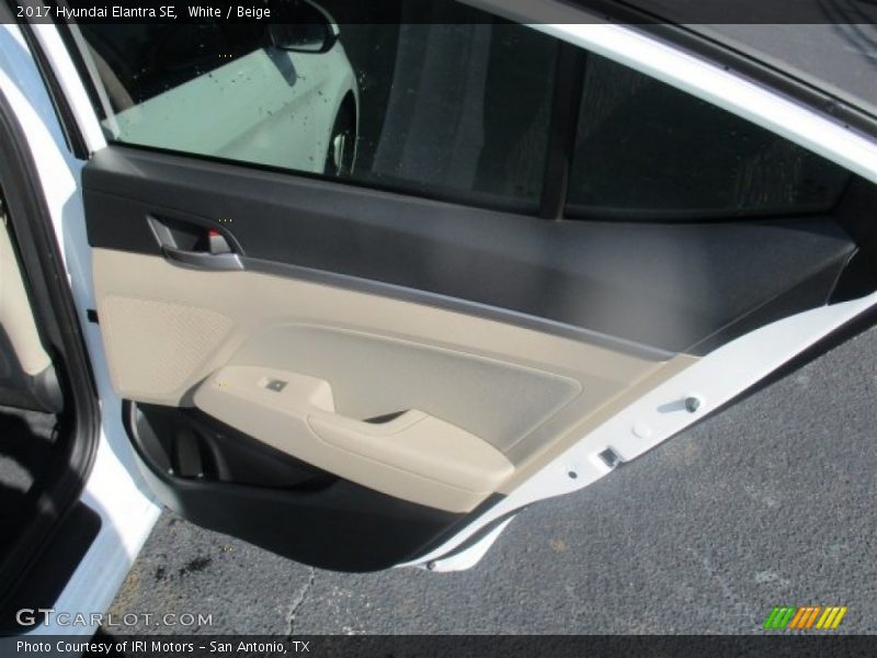 White / Beige 2017 Hyundai Elantra SE