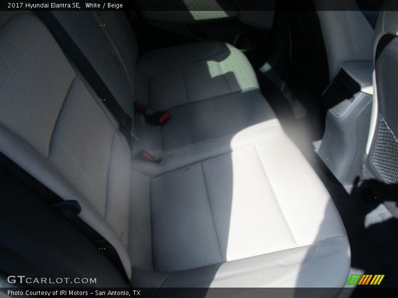White / Beige 2017 Hyundai Elantra SE