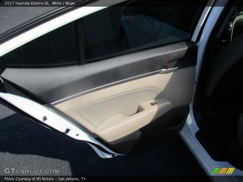White / Beige 2017 Hyundai Elantra SE