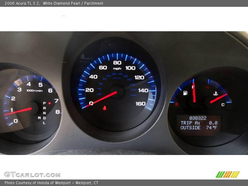 White Diamond Pearl / Parchment 2006 Acura TL 3.2