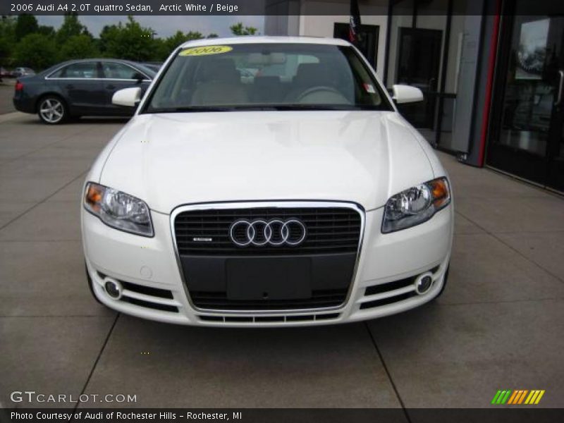 Arctic White / Beige 2006 Audi A4 2.0T quattro Sedan