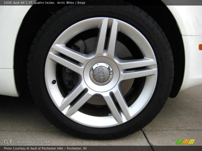 Arctic White / Beige 2006 Audi A4 2.0T quattro Sedan