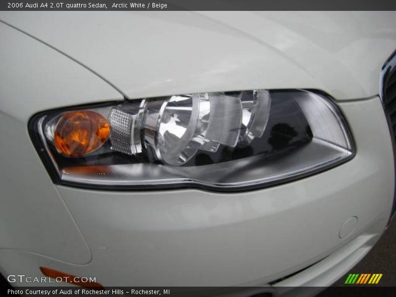Arctic White / Beige 2006 Audi A4 2.0T quattro Sedan