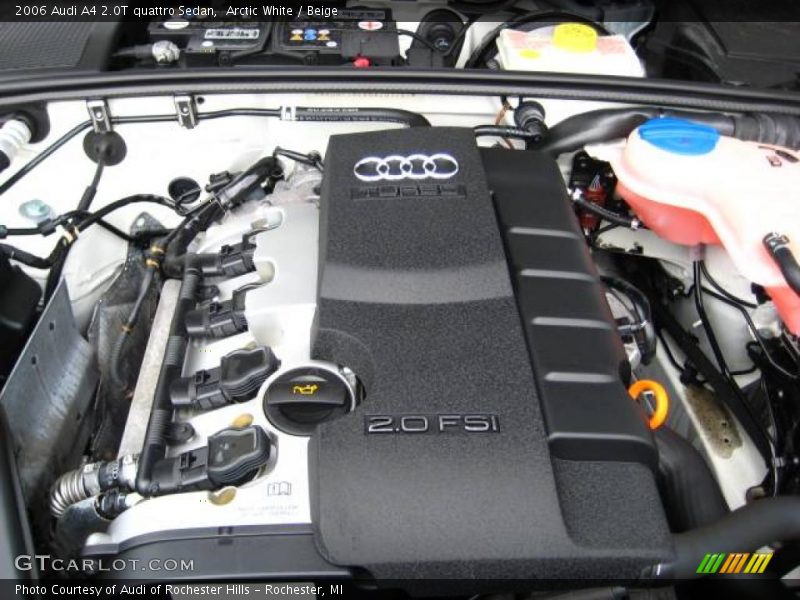 Arctic White / Beige 2006 Audi A4 2.0T quattro Sedan