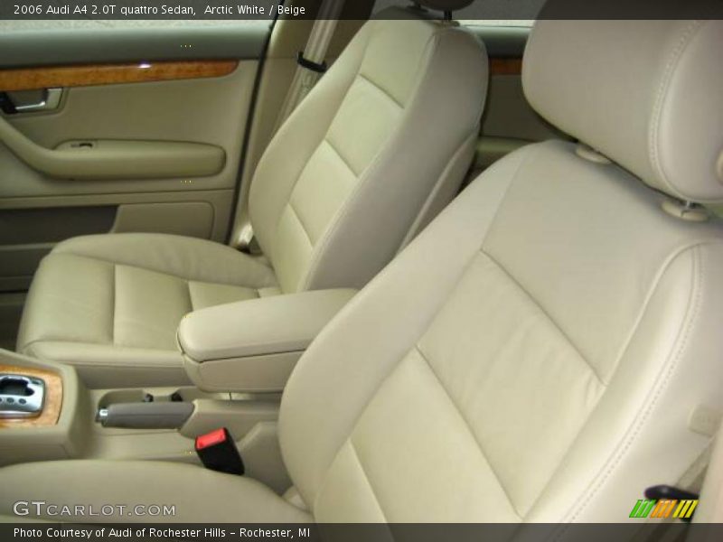 Arctic White / Beige 2006 Audi A4 2.0T quattro Sedan
