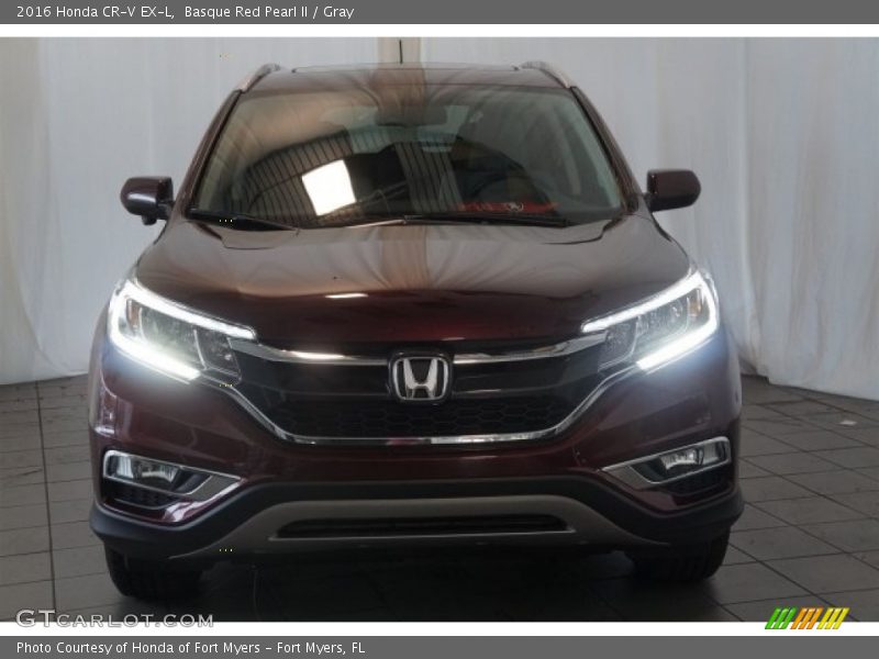 Basque Red Pearl II / Gray 2016 Honda CR-V EX-L