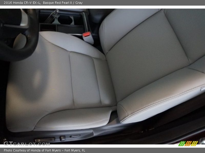 Basque Red Pearl II / Gray 2016 Honda CR-V EX-L