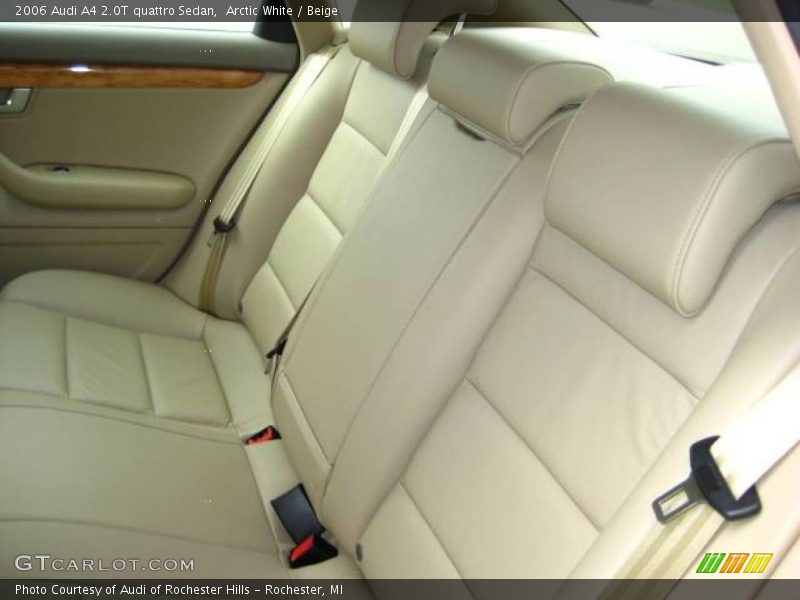 Arctic White / Beige 2006 Audi A4 2.0T quattro Sedan
