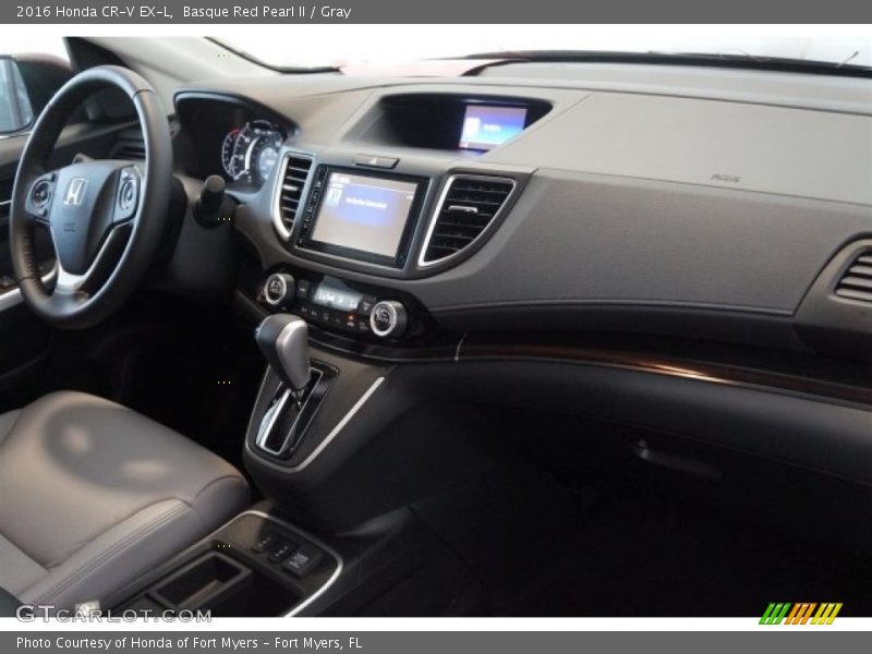 Basque Red Pearl II / Gray 2016 Honda CR-V EX-L