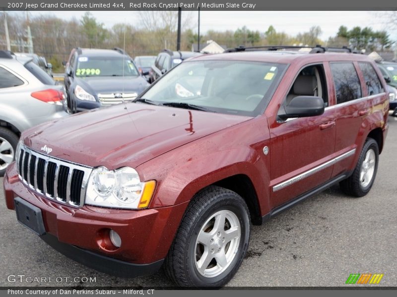 Red Rock Crystal Pearl / Medium Slate Gray 2007 Jeep Grand Cherokee Limited 4x4