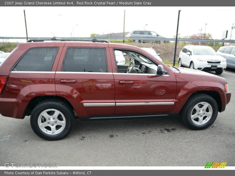 Red Rock Crystal Pearl / Medium Slate Gray 2007 Jeep Grand Cherokee Limited 4x4