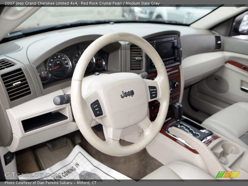 Red Rock Crystal Pearl / Medium Slate Gray 2007 Jeep Grand Cherokee Limited 4x4