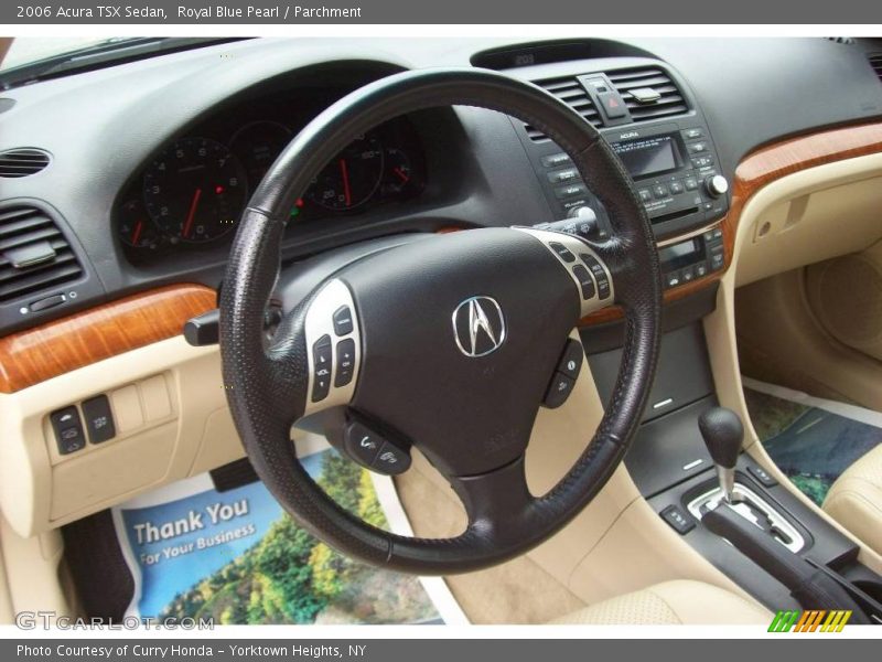 Royal Blue Pearl / Parchment 2006 Acura TSX Sedan