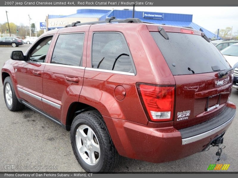 Red Rock Crystal Pearl / Medium Slate Gray 2007 Jeep Grand Cherokee Limited 4x4