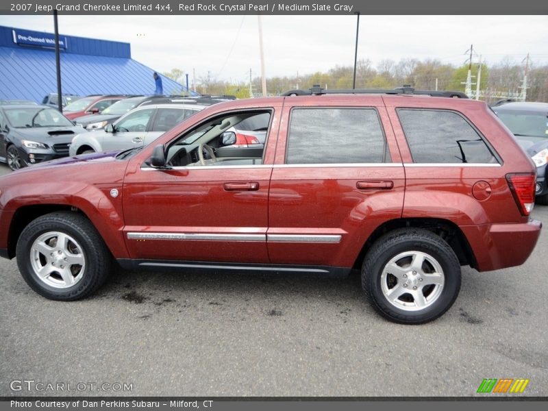 Red Rock Crystal Pearl / Medium Slate Gray 2007 Jeep Grand Cherokee Limited 4x4