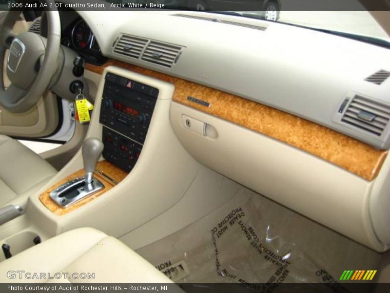 Arctic White / Beige 2006 Audi A4 2.0T quattro Sedan