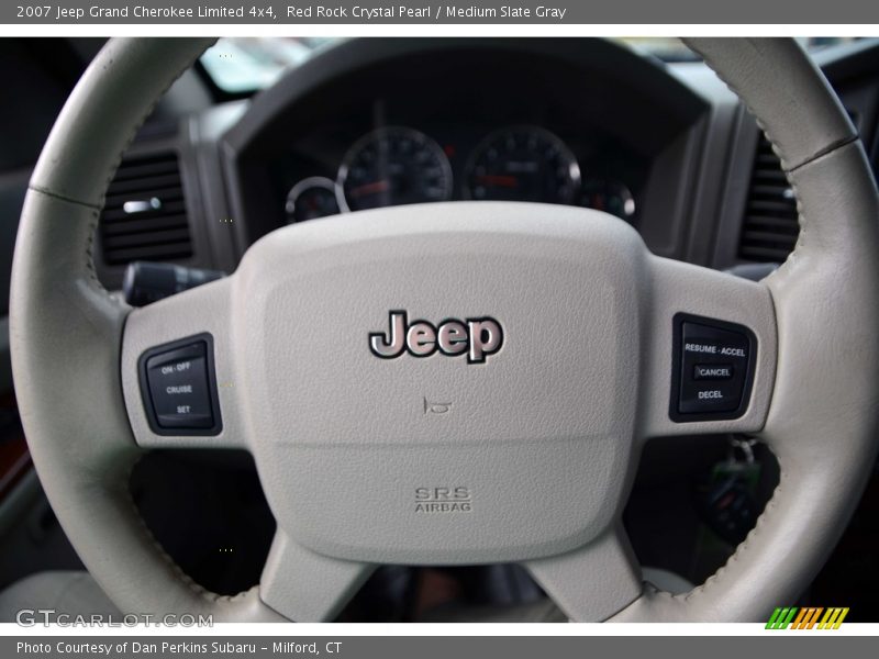 Red Rock Crystal Pearl / Medium Slate Gray 2007 Jeep Grand Cherokee Limited 4x4