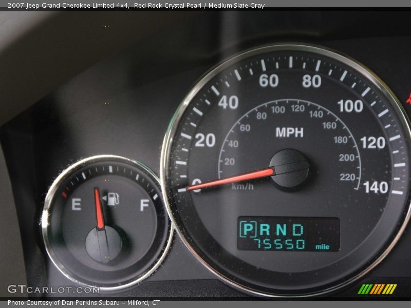 Red Rock Crystal Pearl / Medium Slate Gray 2007 Jeep Grand Cherokee Limited 4x4