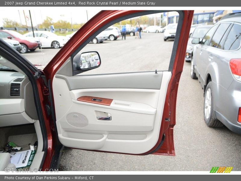 Red Rock Crystal Pearl / Medium Slate Gray 2007 Jeep Grand Cherokee Limited 4x4