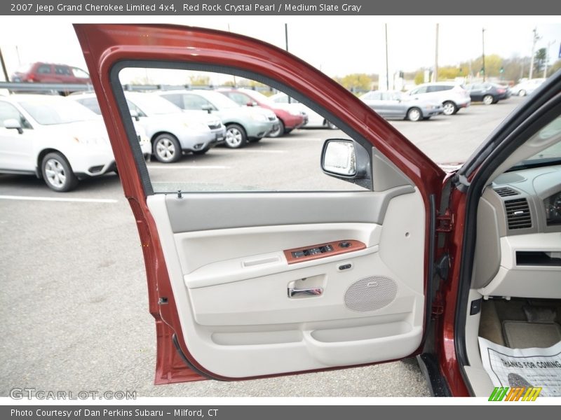 Red Rock Crystal Pearl / Medium Slate Gray 2007 Jeep Grand Cherokee Limited 4x4