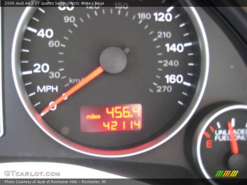 Arctic White / Beige 2006 Audi A4 2.0T quattro Sedan