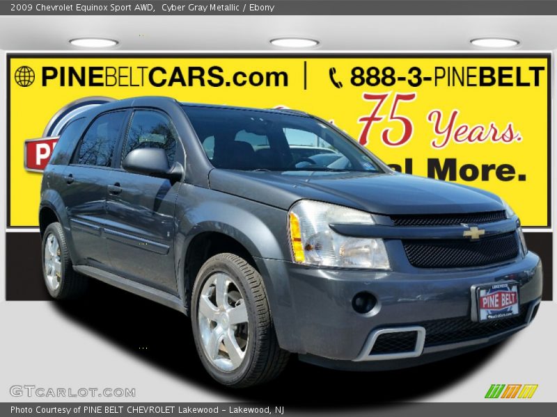 Cyber Gray Metallic / Ebony 2009 Chevrolet Equinox Sport AWD