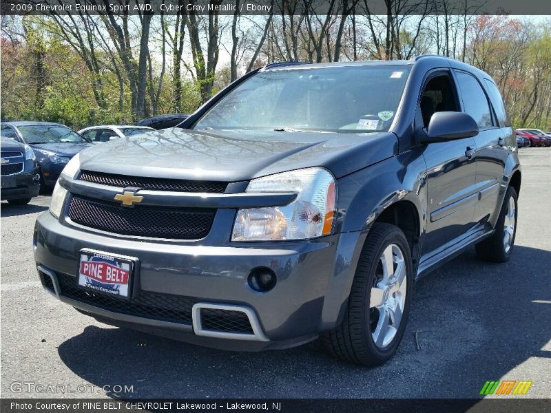 Cyber Gray Metallic / Ebony 2009 Chevrolet Equinox Sport AWD