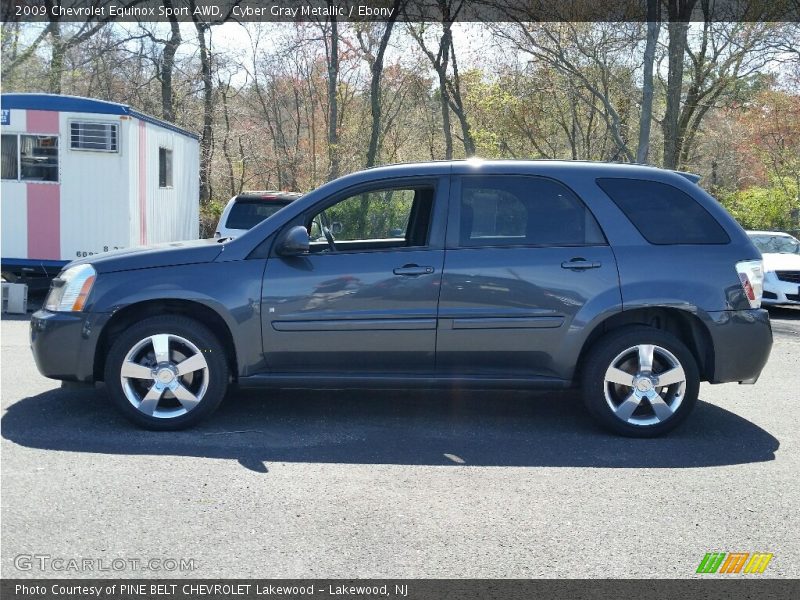Cyber Gray Metallic / Ebony 2009 Chevrolet Equinox Sport AWD
