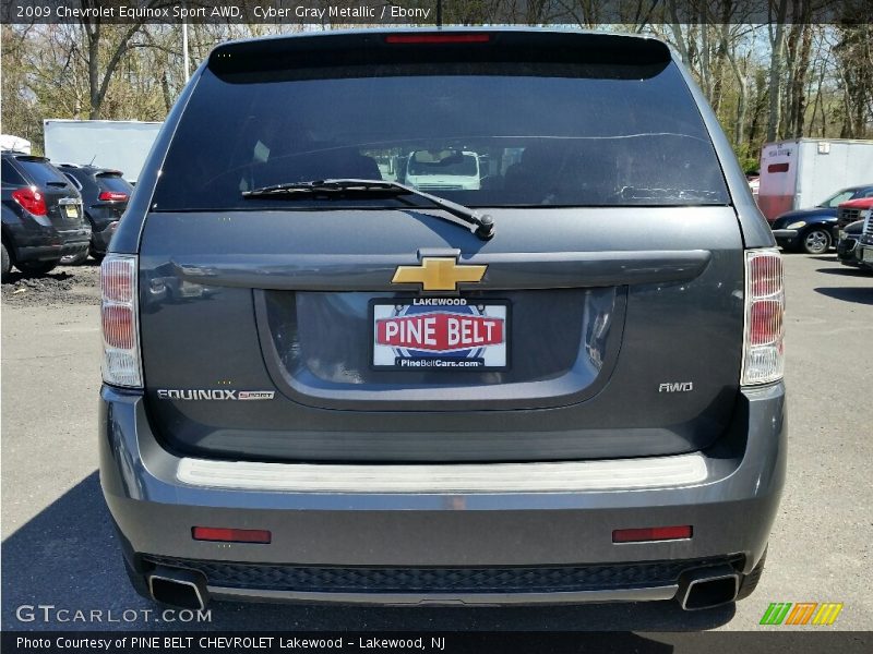 Cyber Gray Metallic / Ebony 2009 Chevrolet Equinox Sport AWD
