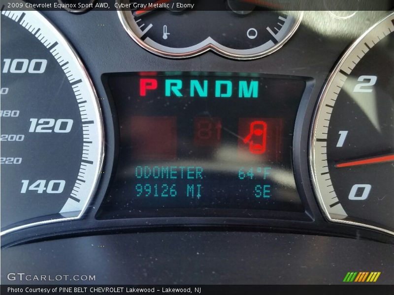 Cyber Gray Metallic / Ebony 2009 Chevrolet Equinox Sport AWD