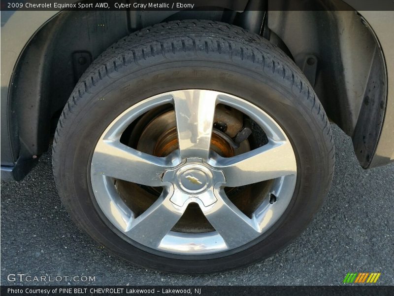 Cyber Gray Metallic / Ebony 2009 Chevrolet Equinox Sport AWD