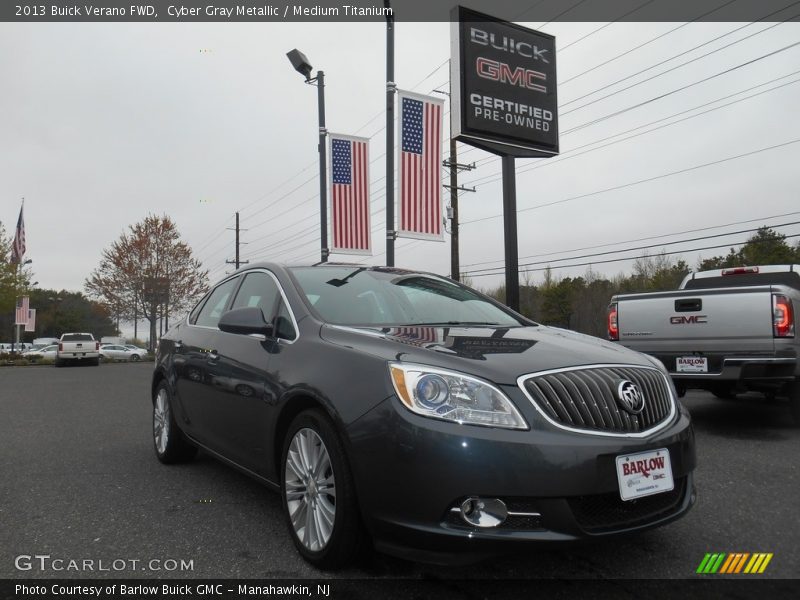 Cyber Gray Metallic / Medium Titanium 2013 Buick Verano FWD
