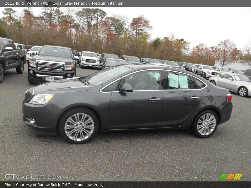Cyber Gray Metallic / Medium Titanium 2013 Buick Verano FWD