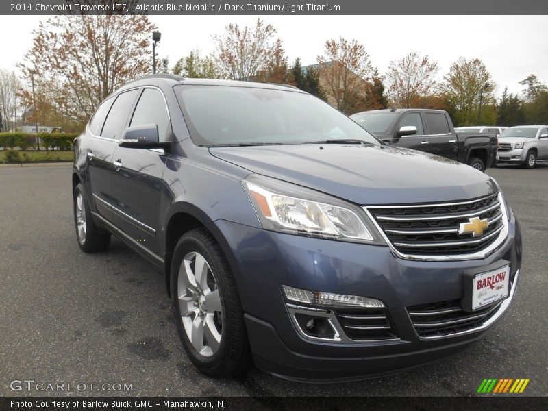 Atlantis Blue Metallic / Dark Titanium/Light Titanium 2014 Chevrolet Traverse LTZ