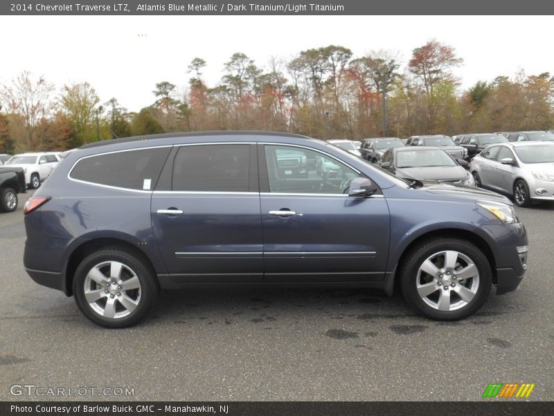 Atlantis Blue Metallic / Dark Titanium/Light Titanium 2014 Chevrolet Traverse LTZ