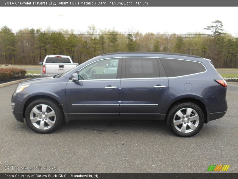 Atlantis Blue Metallic / Dark Titanium/Light Titanium 2014 Chevrolet Traverse LTZ