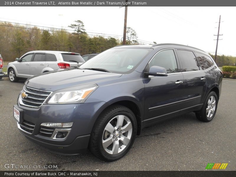 Atlantis Blue Metallic / Dark Titanium/Light Titanium 2014 Chevrolet Traverse LTZ