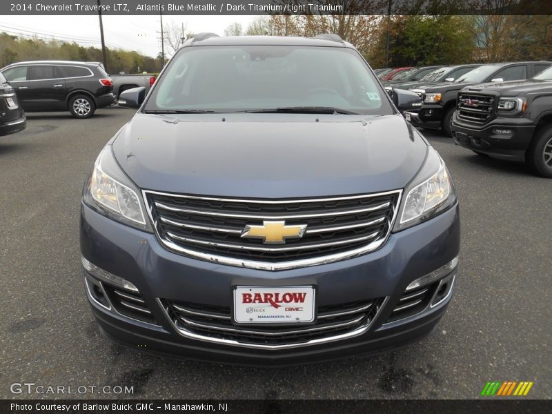 Atlantis Blue Metallic / Dark Titanium/Light Titanium 2014 Chevrolet Traverse LTZ