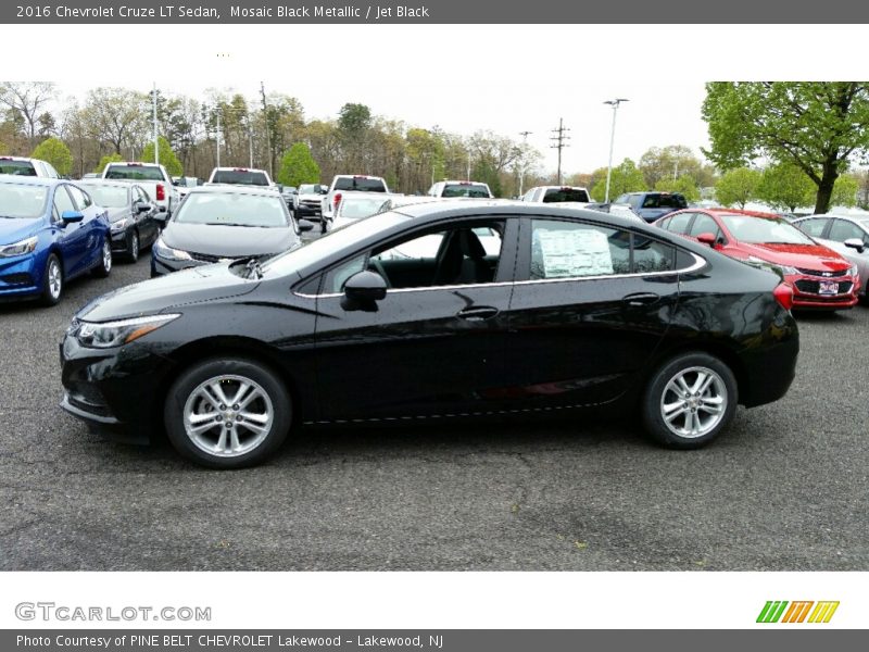 Mosaic Black Metallic / Jet Black 2016 Chevrolet Cruze LT Sedan