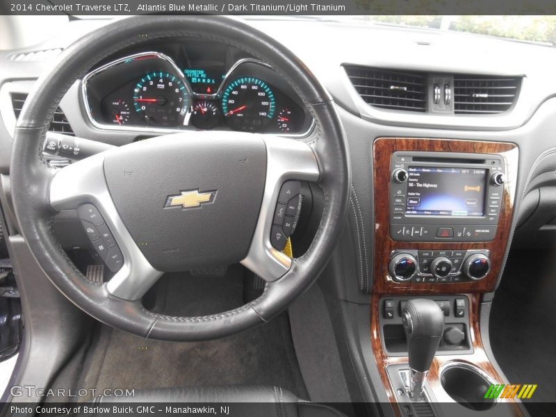Atlantis Blue Metallic / Dark Titanium/Light Titanium 2014 Chevrolet Traverse LTZ