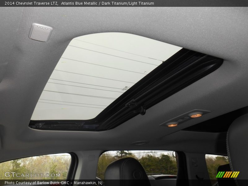 Atlantis Blue Metallic / Dark Titanium/Light Titanium 2014 Chevrolet Traverse LTZ