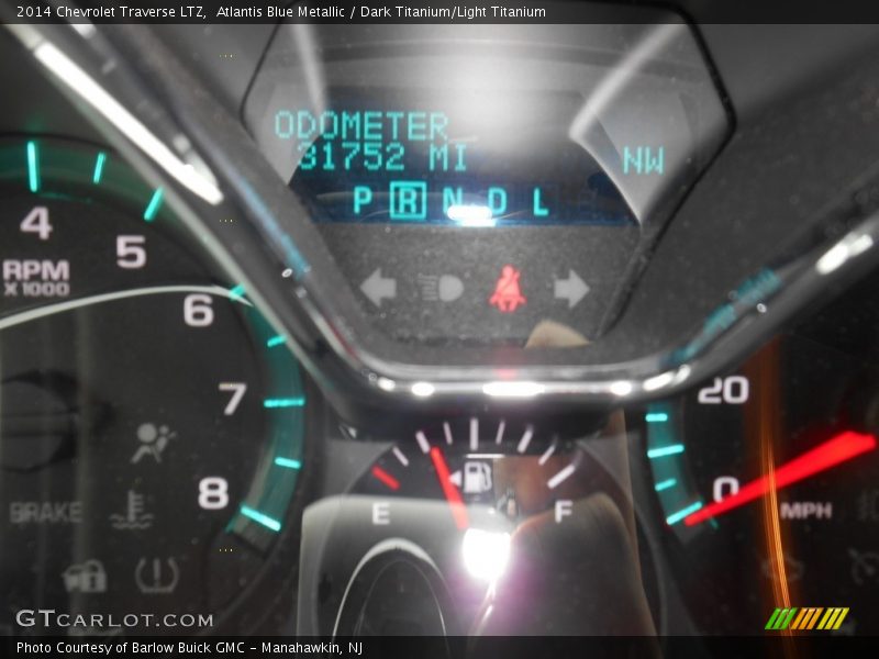 Atlantis Blue Metallic / Dark Titanium/Light Titanium 2014 Chevrolet Traverse LTZ