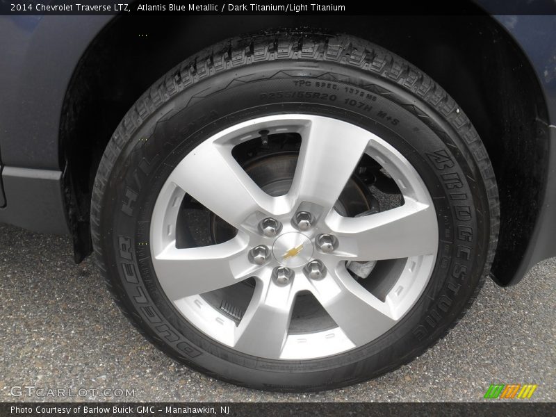 Atlantis Blue Metallic / Dark Titanium/Light Titanium 2014 Chevrolet Traverse LTZ