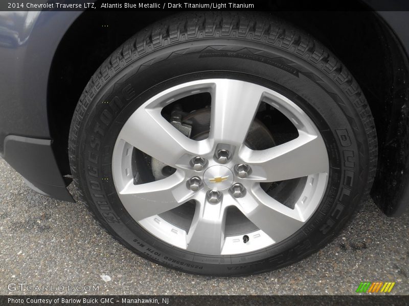 Atlantis Blue Metallic / Dark Titanium/Light Titanium 2014 Chevrolet Traverse LTZ