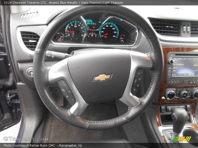 Atlantis Blue Metallic / Dark Titanium/Light Titanium 2014 Chevrolet Traverse LTZ
