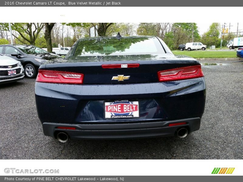 Blue Velvet Metallic / Jet Black 2016 Chevrolet Camaro LT Coupe